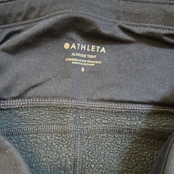 Athleta Fleece-Lined Yoga Pants - Picture 2 of 3